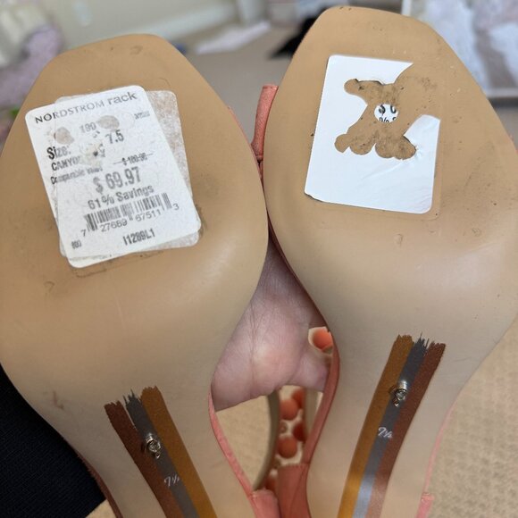 New! Sam Edelman Luella Pom Pom Heels sz 7.5 - Picture 10 of 13